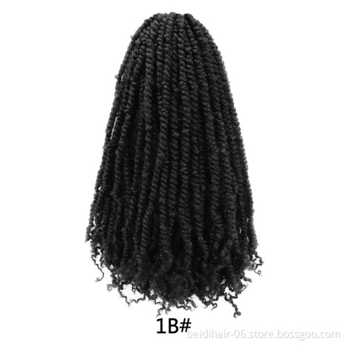 Passion Pre twisted Crochet Braids Spring Senegalese Twist Braids Fluffy Synthetic Fiber Hair Extension